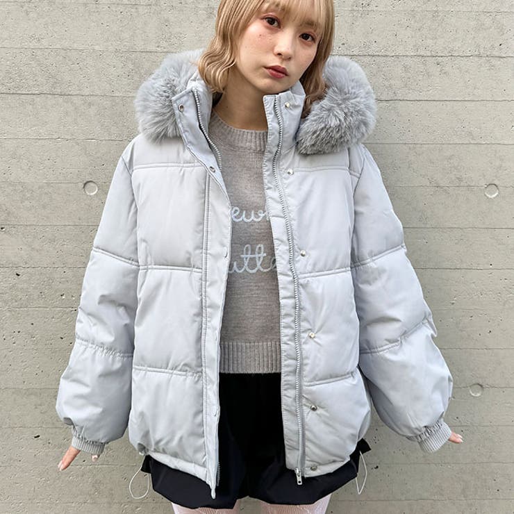 ボリュームフェイクファーフードパデッドジャケット | Outfitter lab | 詳細画像15 