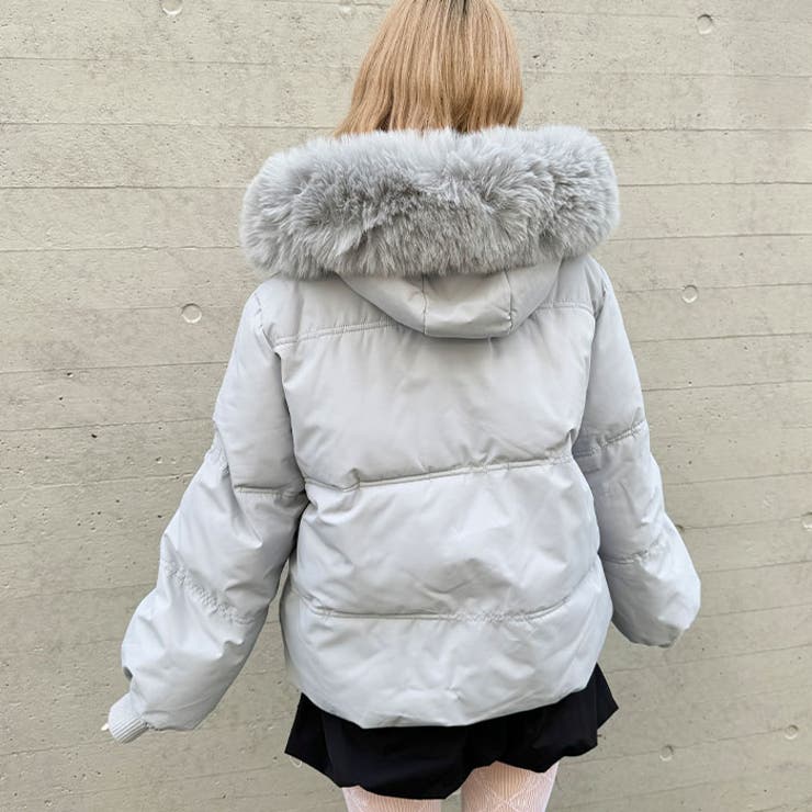 ボリュームフェイクファーフードパデッドジャケット | Outfitter lab | 詳細画像18 