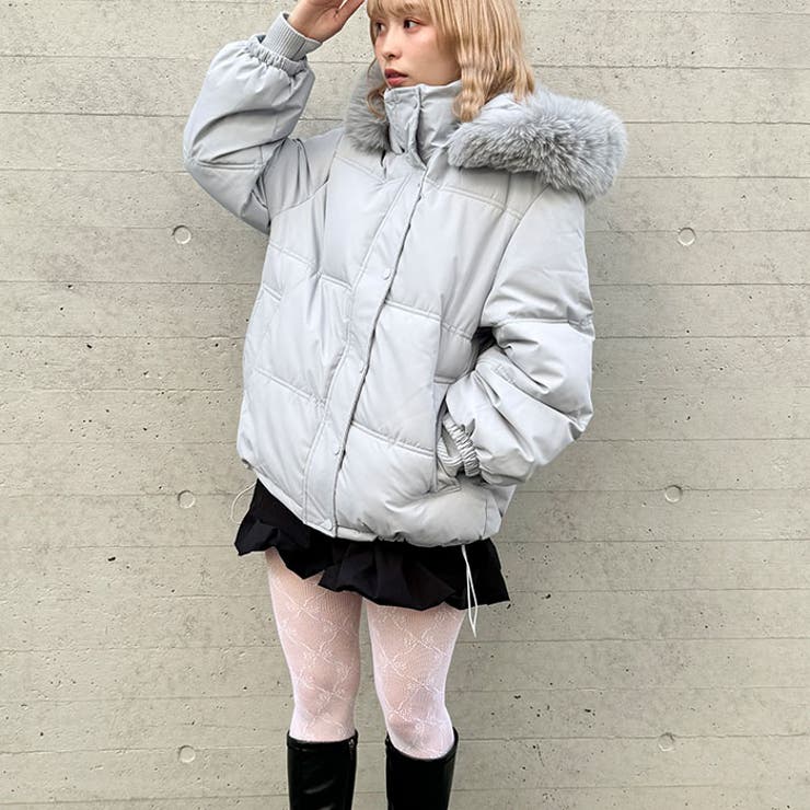 ボリュームフェイクファーフードパデッドジャケット | Outfitter lab | 詳細画像19 