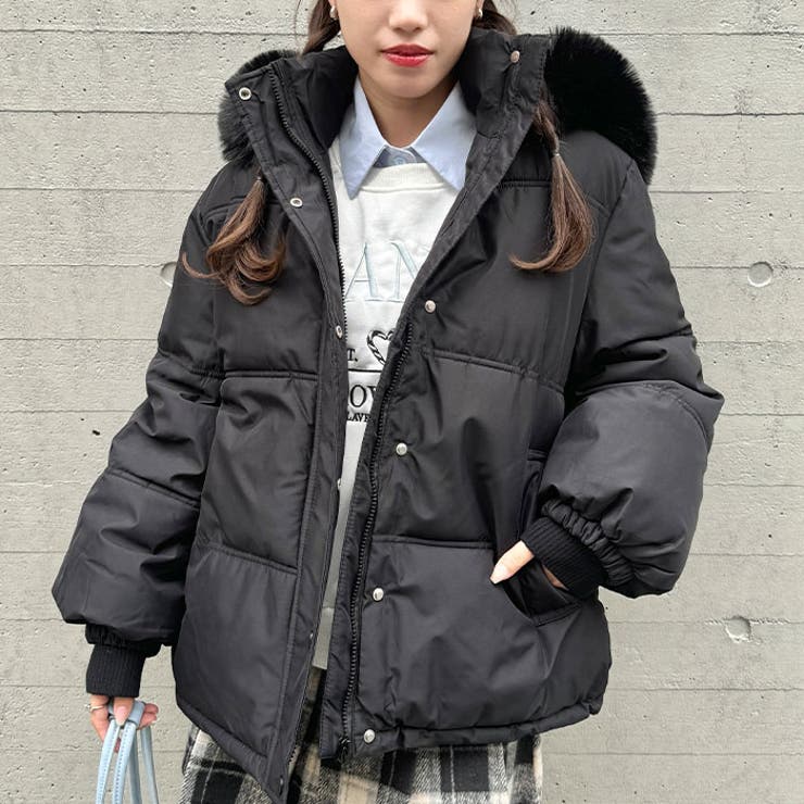 ボリュームフェイクファーフードパデッドジャケット | Outfitter lab | 詳細画像10 