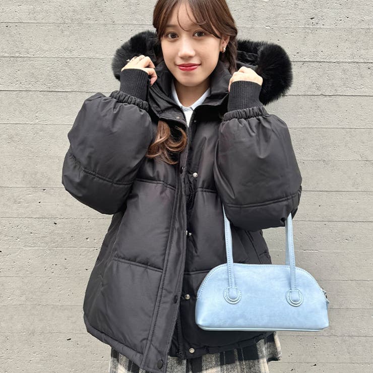 ボリュームフェイクファーフードパデッドジャケット | Outfitter lab | 詳細画像13 