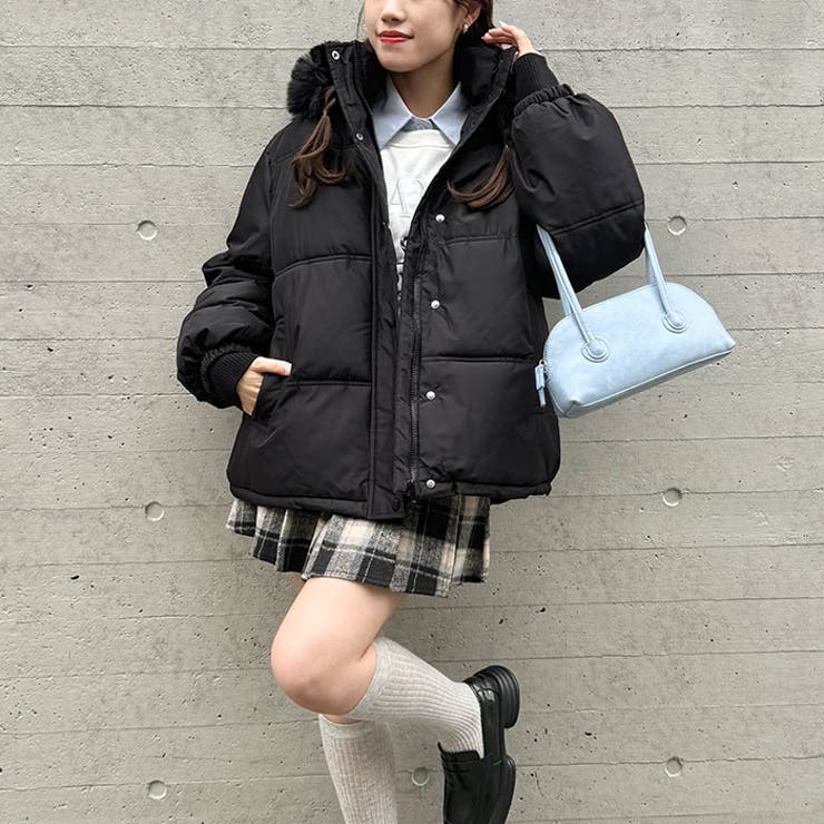 ボリュームフェイクファーフードパデッドジャケット | Outfitter lab | 詳細画像14 