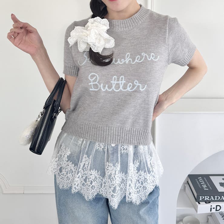 レーススカートレイヤーブラキャミソール | Outfitter lab | 詳細画像5 