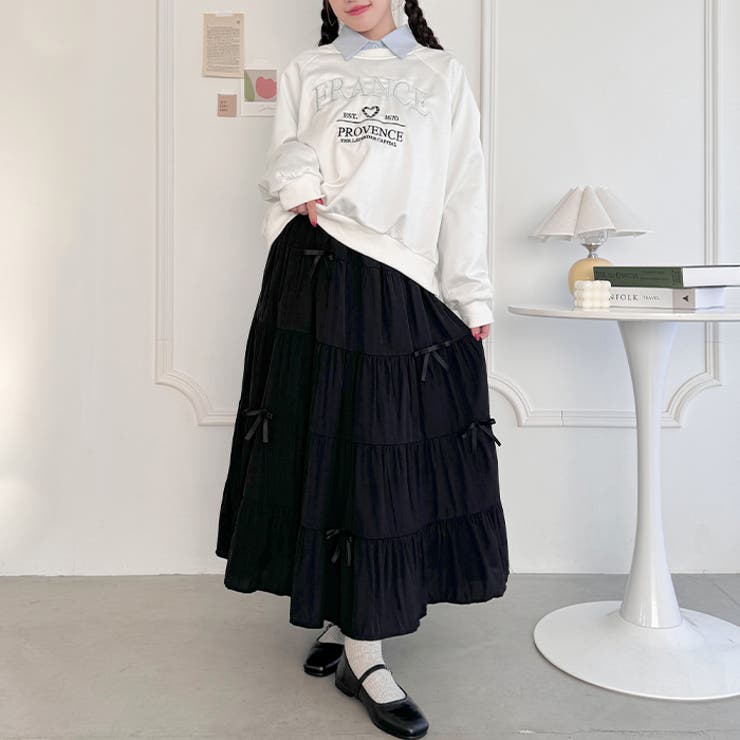 リボンティアードロングスカート | Outfitter lab | 詳細画像9 