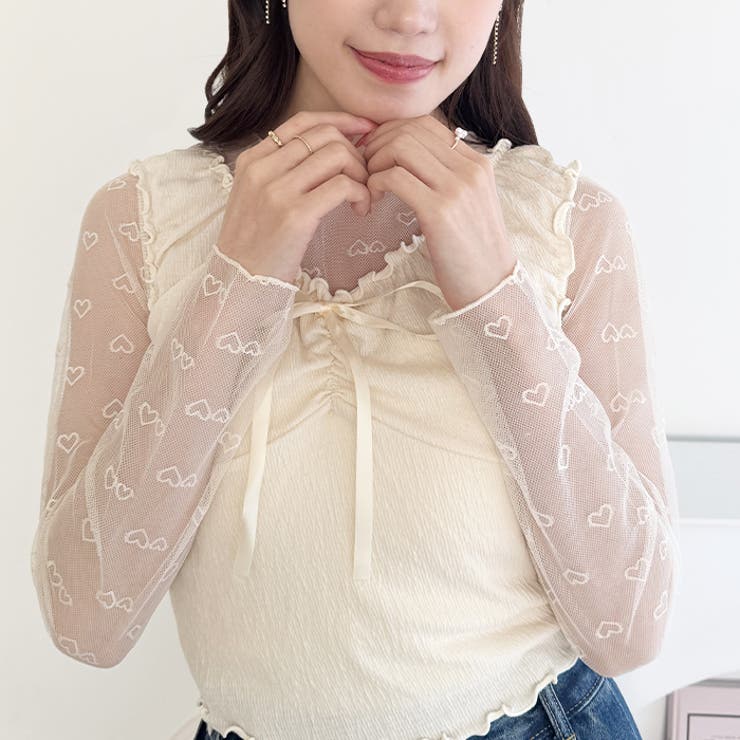 ランダムハートシアートップス | Outfitter lab | 詳細画像11 