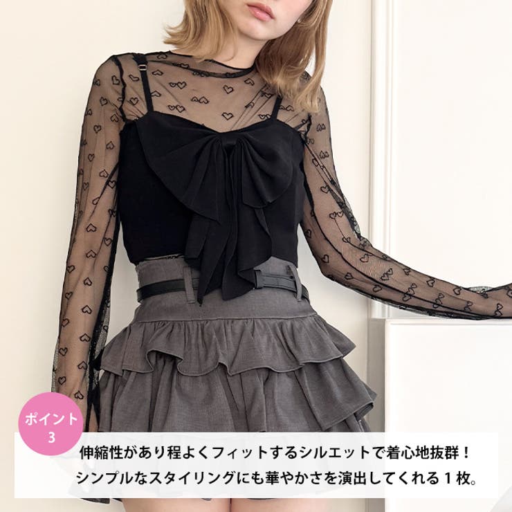 ランダムハートシアートップス | Outfitter lab | 詳細画像4 