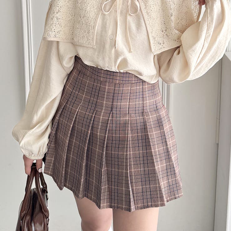 チェックプリーツミニスカパン | Outfitter lab | 詳細画像12 