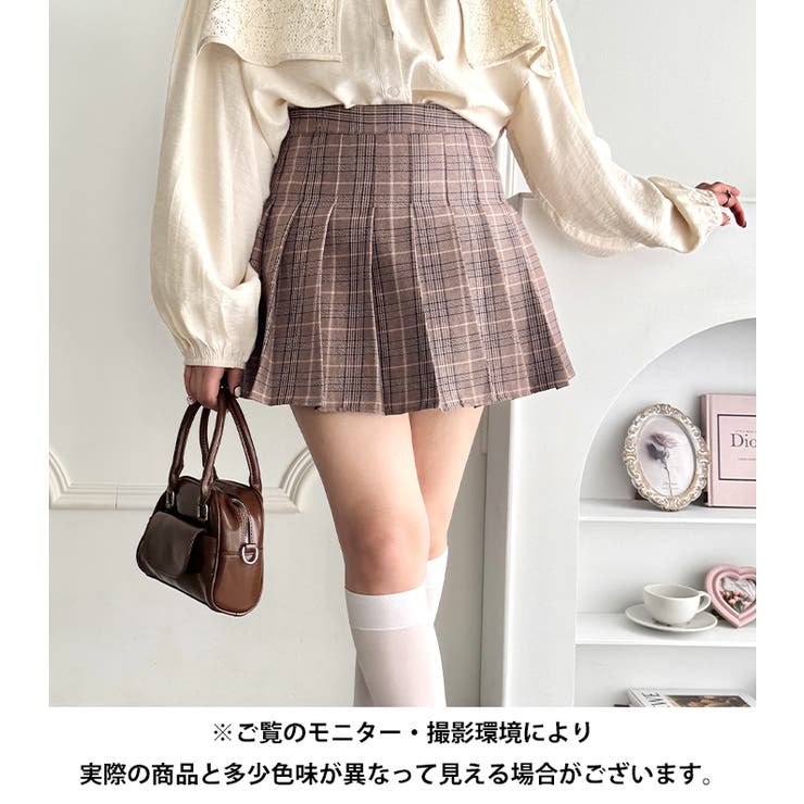 チェックプリーツミニスカパン | Outfitter lab | 詳細画像20 