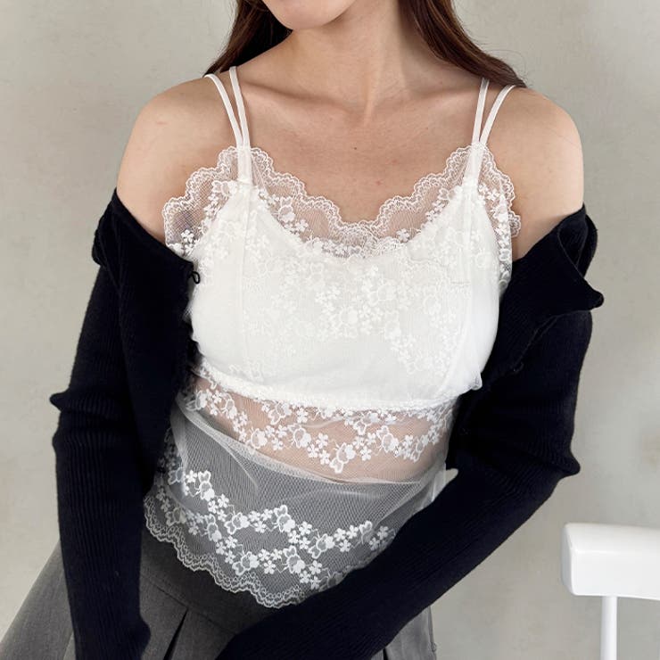 ダブルストラップレースブラキャミソール | Outfitter lab | 詳細画像7 