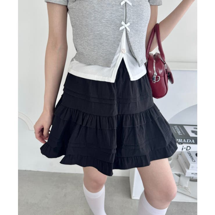 ティアードフリルミニスカパン[品番：OUTW0000419]｜Outfitter