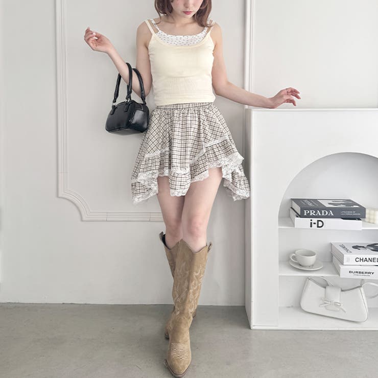 イレヘムチェックレースミニスカパン | Outfitter lab | 詳細画像10 