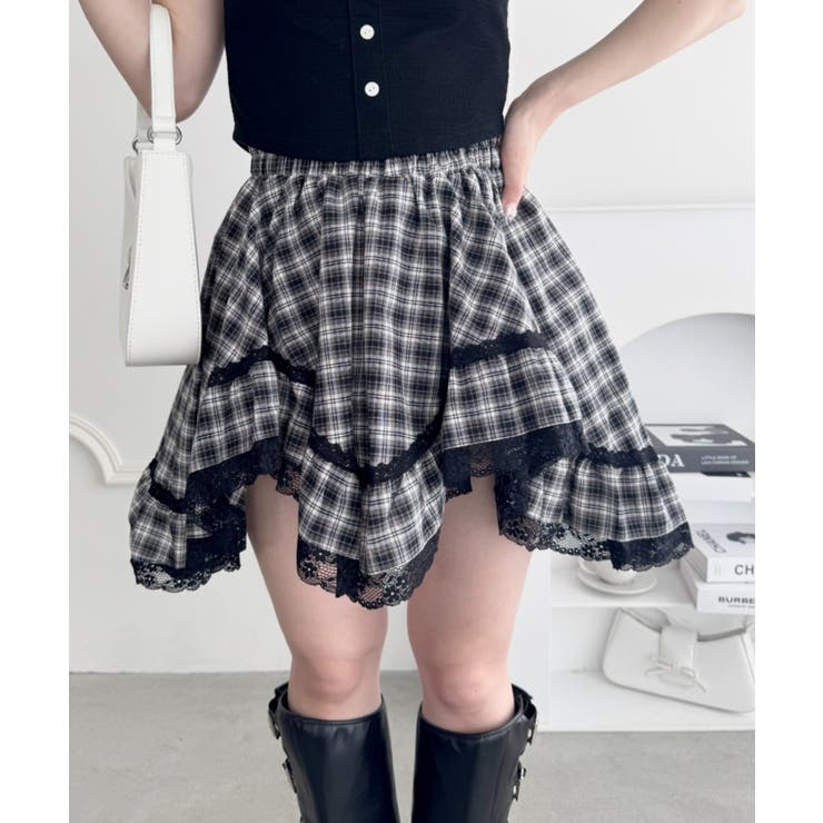 イレヘムチェックレースミニスカパン[品番：OUTW0000446]｜Outfitter