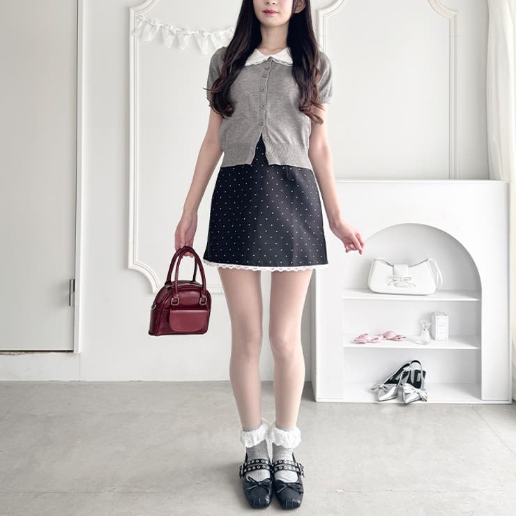 ポルカドットレースミニスカート | Outfitter lab | 詳細画像14 