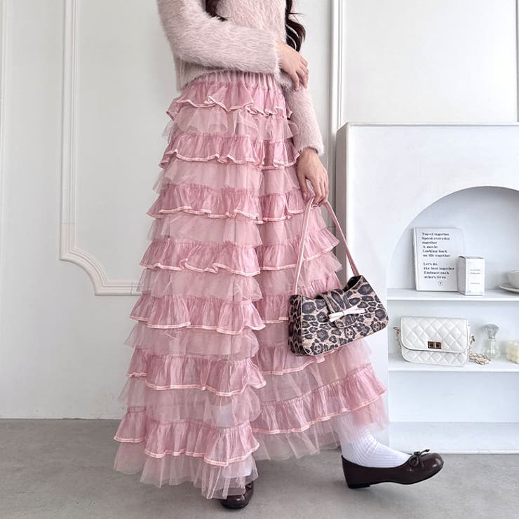 ベロアトリムティアードスカート | Outfitter lab | 詳細画像16 