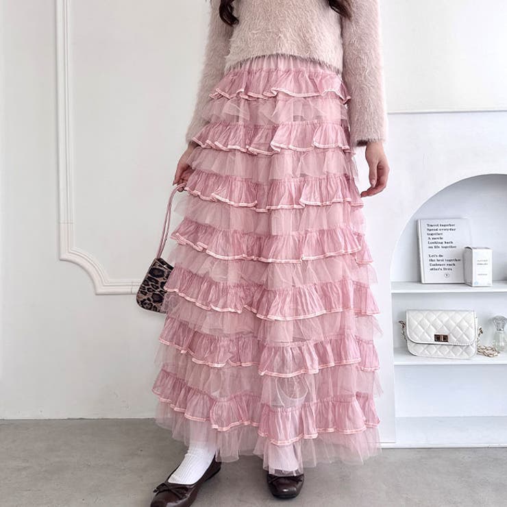 ベロアトリムティアードスカート | Outfitter lab | 詳細画像18 