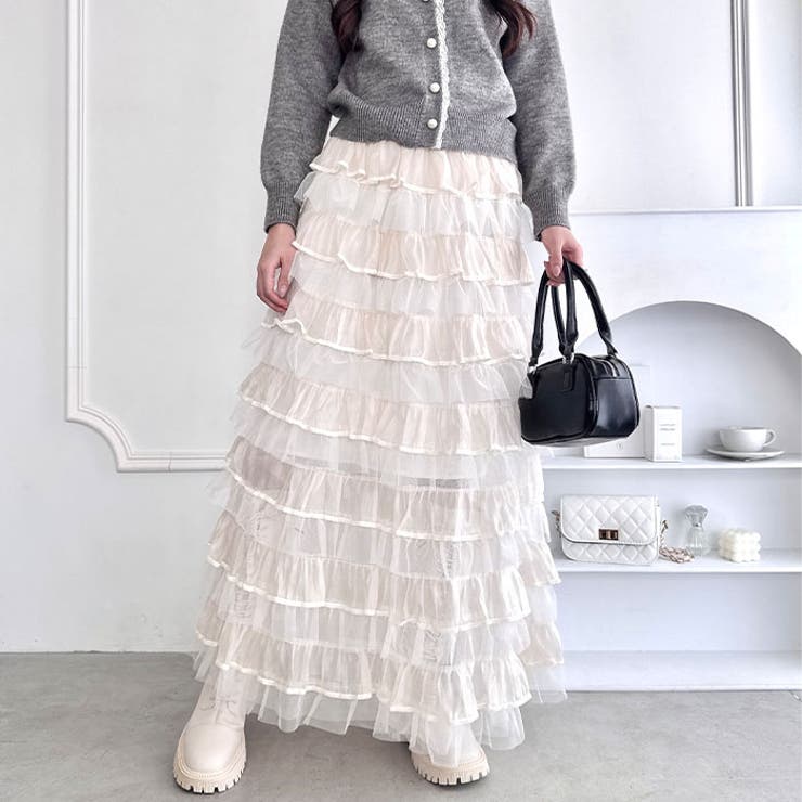 ベロアトリムティアードスカート | Outfitter lab | 詳細画像5 