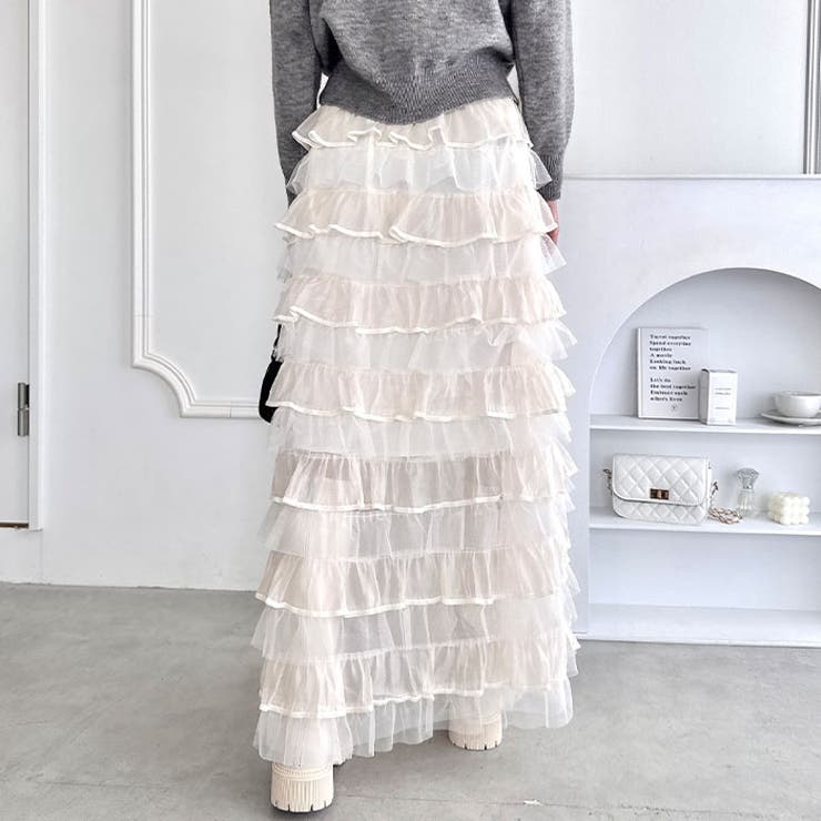 ベロアトリムティアードスカート | Outfitter lab | 詳細画像7 