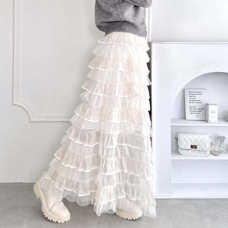 ベロアトリムティアードスカート | Outfitter lab | 詳細画像8 