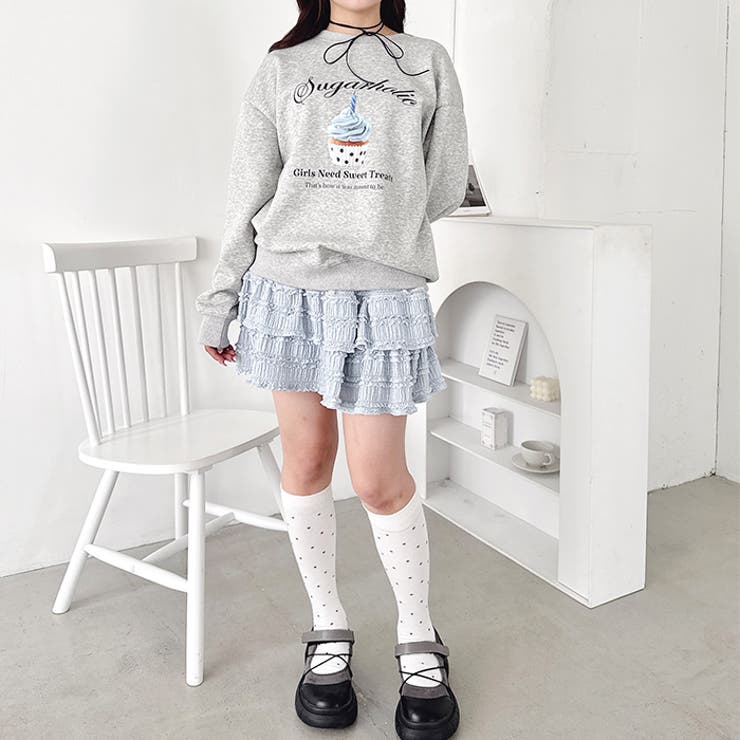 ファンシーカップケーキロゴスウェット | Outfitter lab | 詳細画像19 