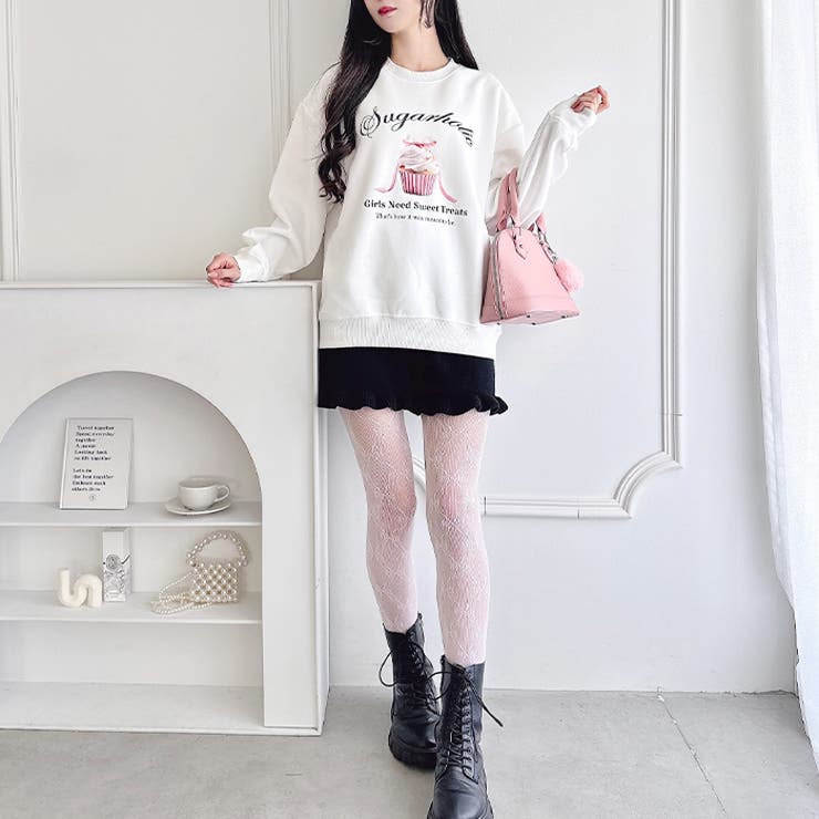 ファンシーカップケーキロゴスウェット | Outfitter lab | 詳細画像9 