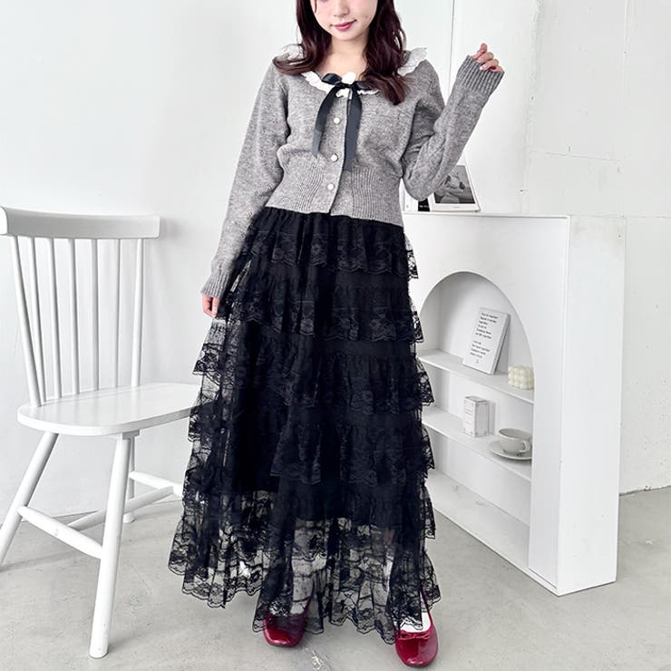 レースティアードチュールスカート | Outfitter lab | 詳細画像11 