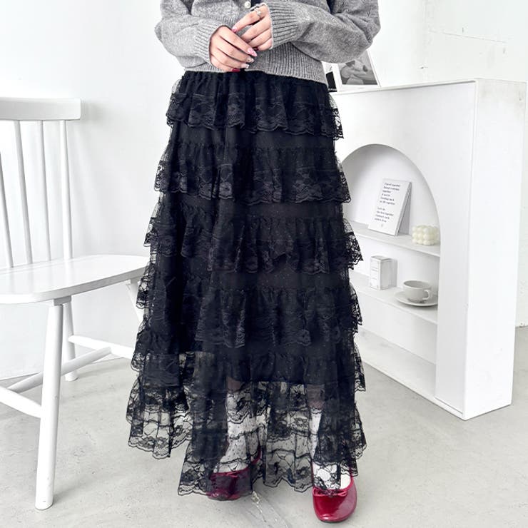 レースティアードチュールスカート | Outfitter lab | 詳細画像5 