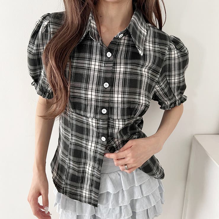 コルセットライクチェックシャツ | Outfitter lab | 詳細画像11 