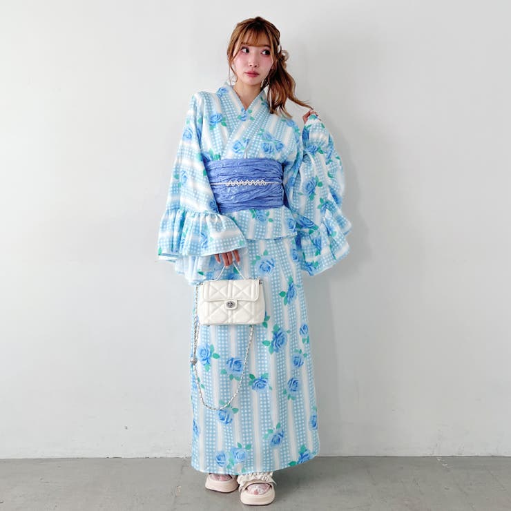 【かんたん着付け】フリル浴衣3点セット【セパレート浴衣】 | Outfitter lab | 詳細画像17 