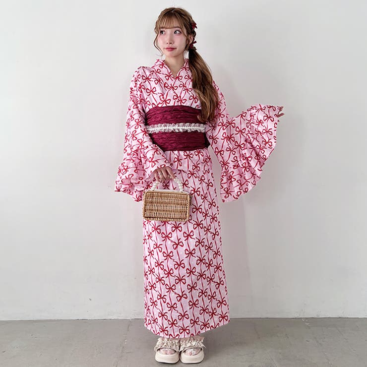 【かんたん着付け】フリル浴衣3点セット【セパレート浴衣】 | Outfitter lab | 詳細画像25 