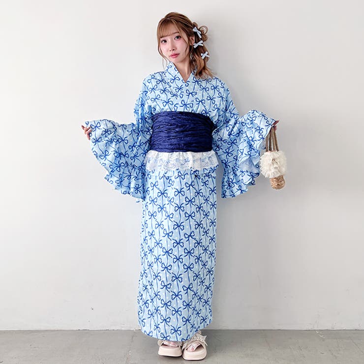 【かんたん着付け】フリル浴衣3点セット【セパレート浴衣】 | Outfitter lab | 詳細画像33 
