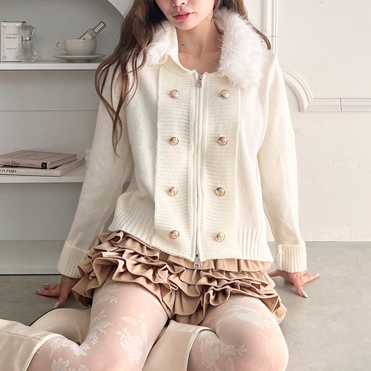 ナポレオンファーニットカーディガン | Outfitter lab | 詳細画像8 