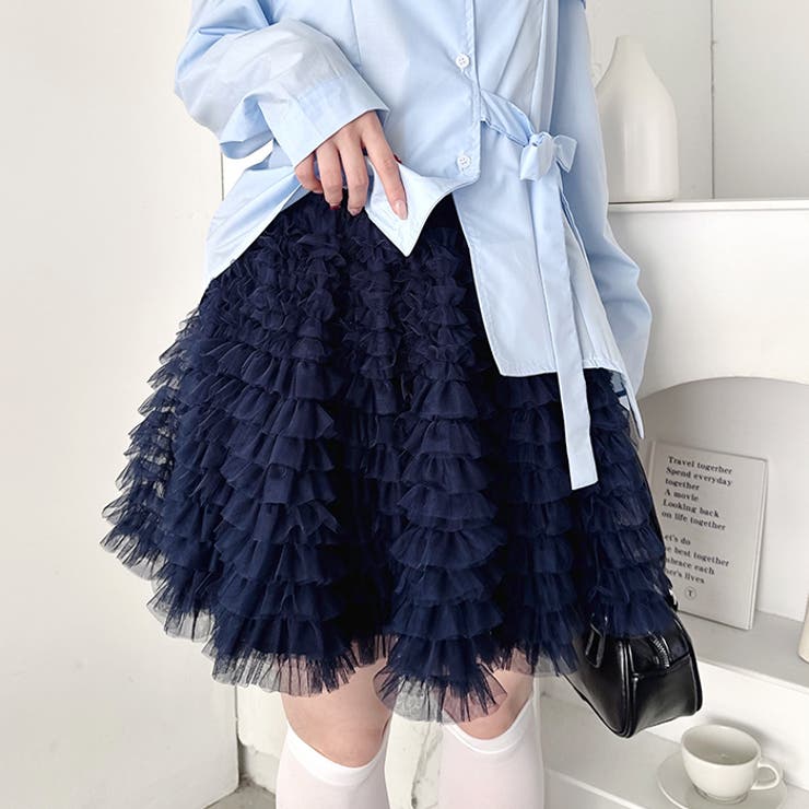 スワンチュールミニスカート | Outfitter lab | 詳細画像15 