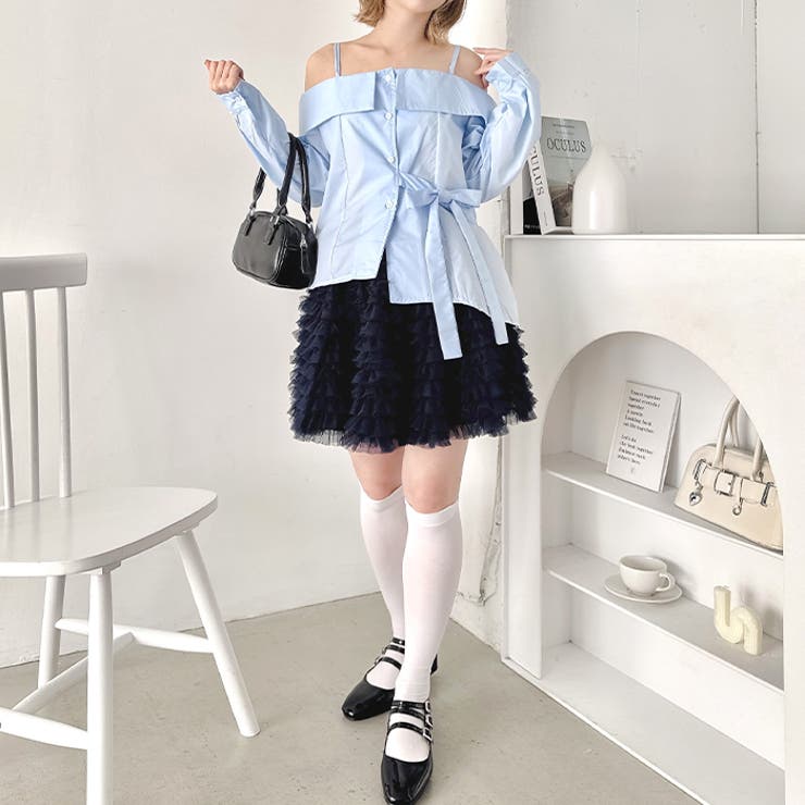 スワンチュールミニスカート | Outfitter lab | 詳細画像19 