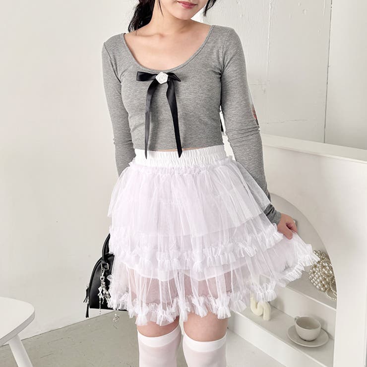 ペタルチュールミニスカート | Outfitter lab | 詳細画像12 