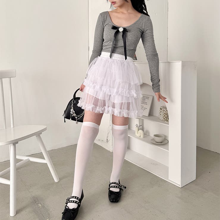 ペタルチュールミニスカート | Outfitter lab | 詳細画像14 
