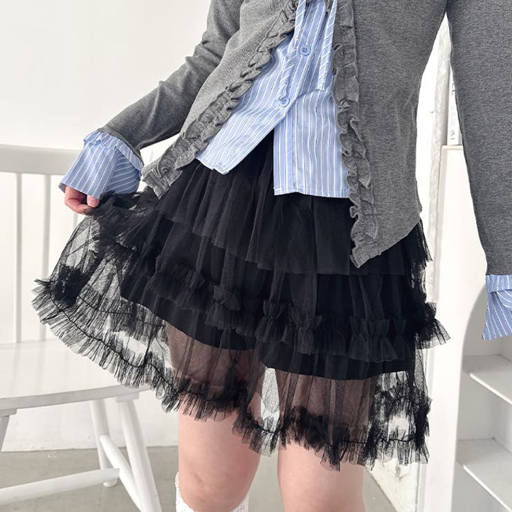 ペタルチュールミニスカート | Outfitter lab | 詳細画像6 