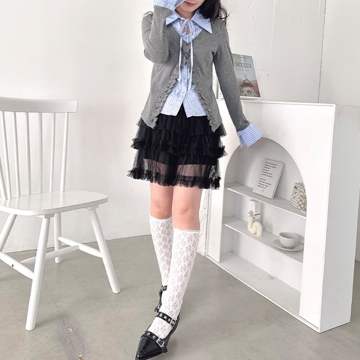 ペタルチュールミニスカート | Outfitter lab | 詳細画像9 