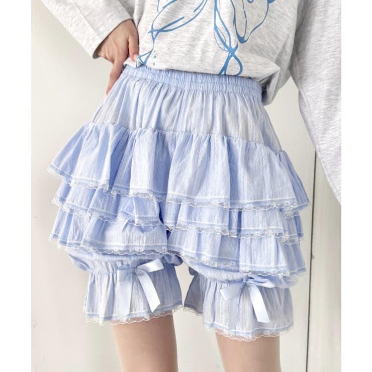 ライトブルー | キャンディフリルショートパンツ | Outfitter lab