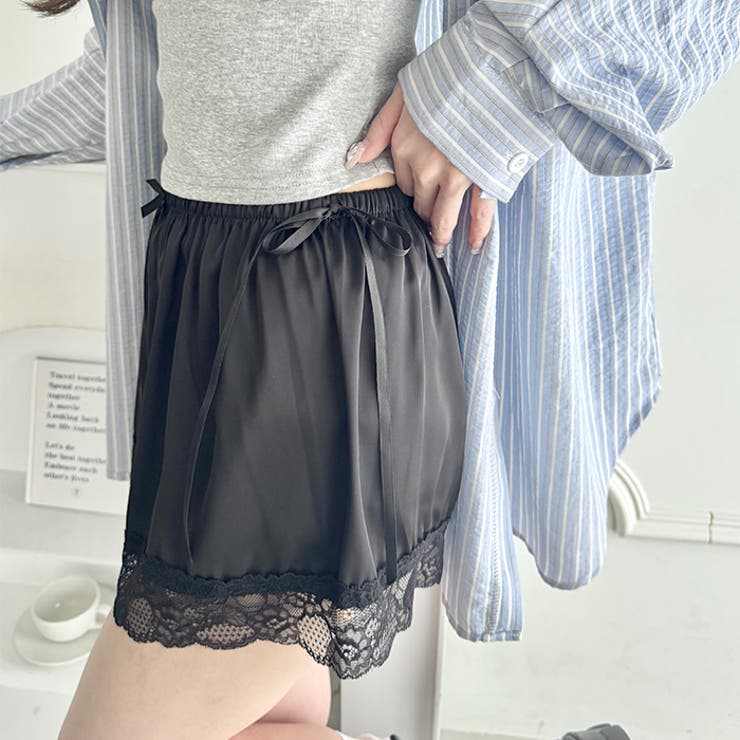 ダブルリボンサテンショートパンツ | Outfitter lab | 詳細画像6 