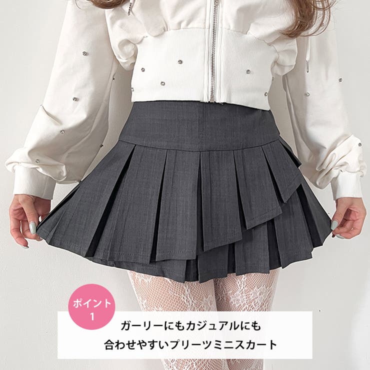 プリーツティアードミニスカパン | Outfitter lab | 詳細画像2 
