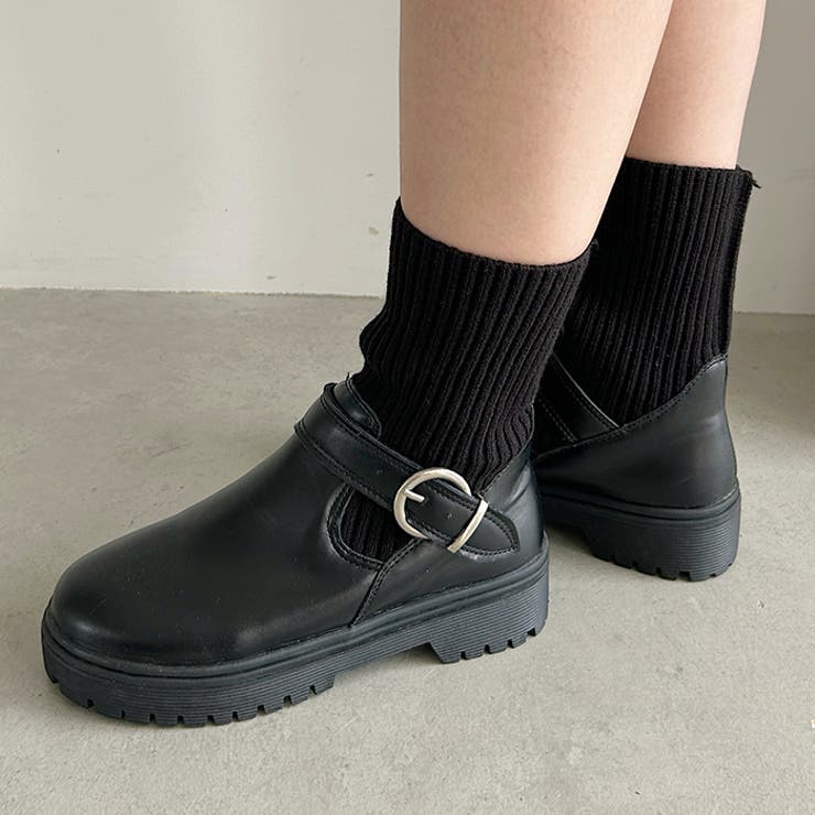 ニットドッキングベルトソックスブーツ | Outfitter lab | 詳細画像12 