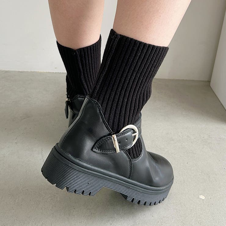 ニットドッキングベルトソックスブーツ | Outfitter lab | 詳細画像15 