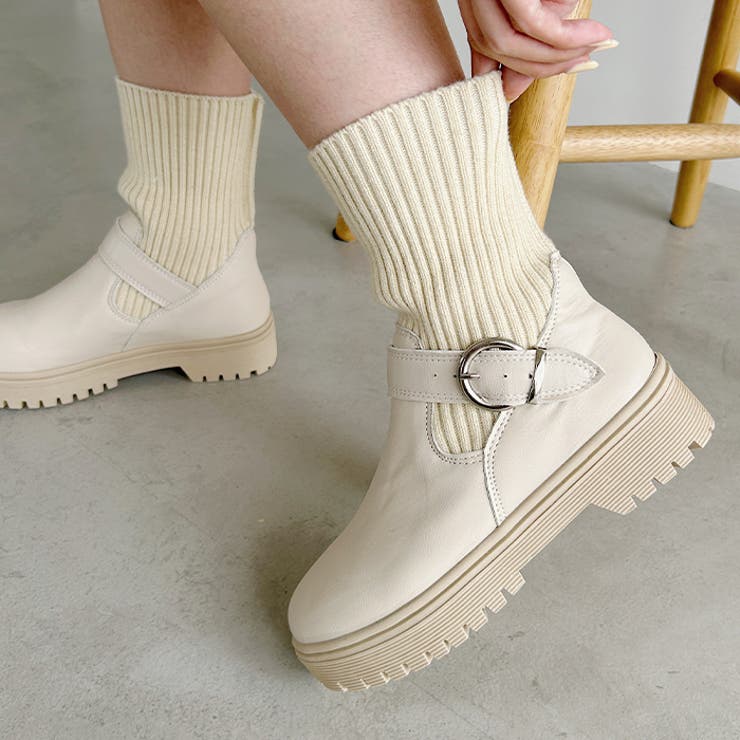 ニットドッキングベルトソックスブーツ | Outfitter lab | 詳細画像5 