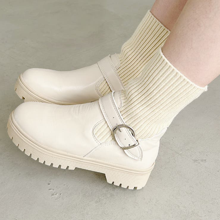 ニットドッキングベルトソックスブーツ | Outfitter lab | 詳細画像7 