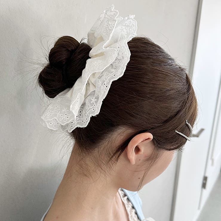 コットンレースボリュームシュシュ | Outfitter lab | 詳細画像8 