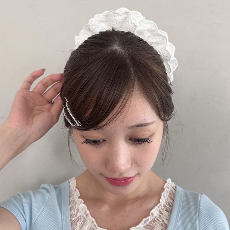 コットンレースボリュームシュシュ | Outfitter lab | 詳細画像9 