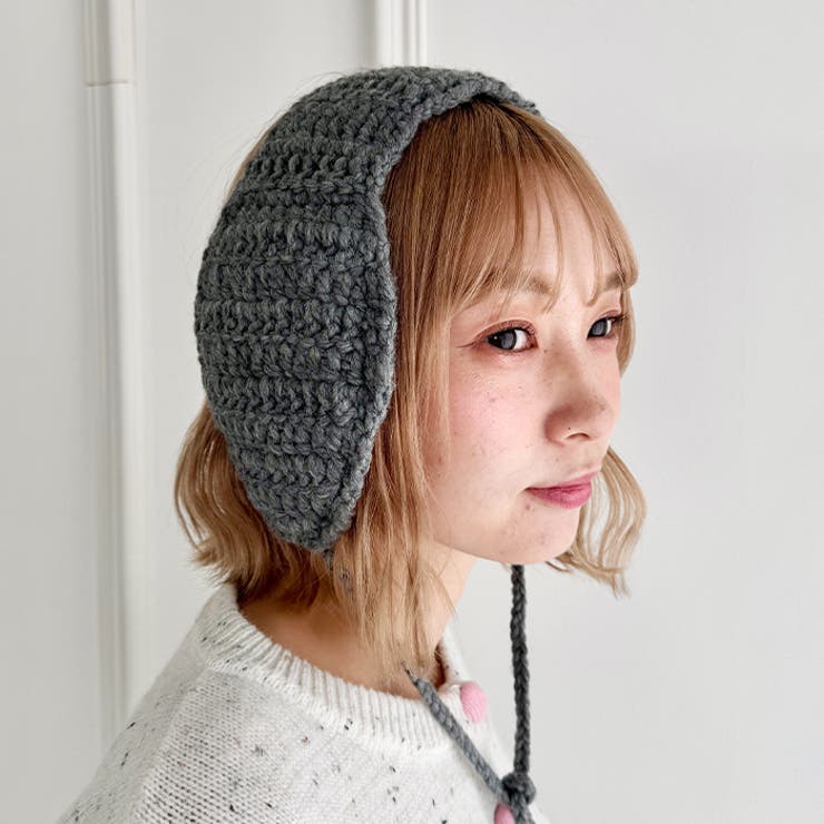 【5色展開】ポンポンリボンニットイヤーマフ | Outfitter lab | 詳細画像19 