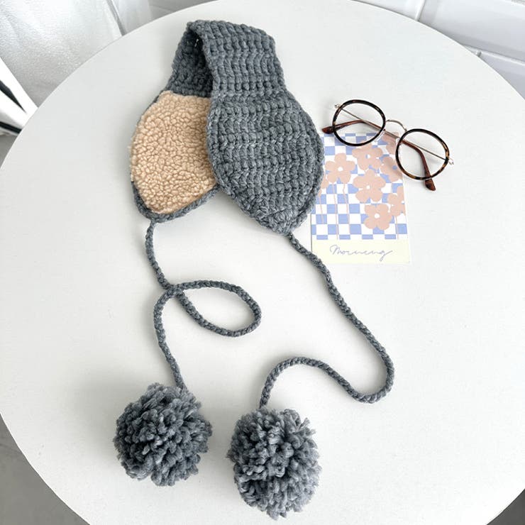 【5色展開】ポンポンリボンニットイヤーマフ | Outfitter lab | 詳細画像22 