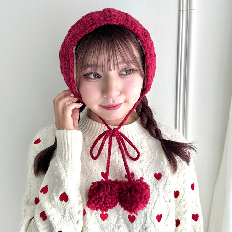 【5色展開】ポンポンリボンニットイヤーマフ | Outfitter lab | 詳細画像30 