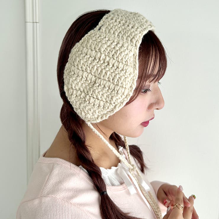 【5色展開】ポンポンリボンニットイヤーマフ | Outfitter lab | 詳細画像8 